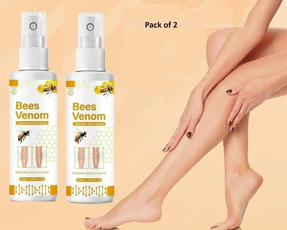 Bees Venom Spray Natural Relief For Varicose Veins & Spider Veins (Pack Of 2)